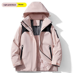 Winter Cotton Padded Fleece Lined Windproof Waterproof Outdoor Jacket
