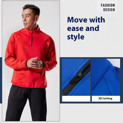 Half Zipper Workout Outdoor Running Quick Dry Athletic Shirt