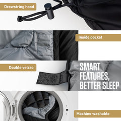 XXL Sleeping Bag for Big Tall Campers Outdoor Comfort