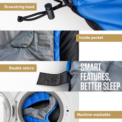XXL Sleeping Bag for Big Tall Campers Outdoor Comfort