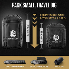 XXL Sleeping Bag for Big Tall Campers Outdoor Comfort