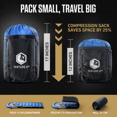XXL Sleeping Bag for Big Tall Campers Outdoor Comfort