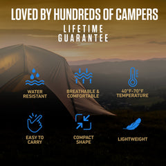 XXL Sleeping Bag for Big Tall Campers Outdoor Comfort
