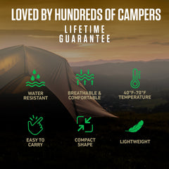 XXL Sleeping Bag for Big Tall Campers Outdoor Comfort