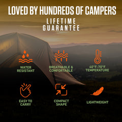 XXL Sleeping Bag for Big Tall Campers Outdoor Comfort