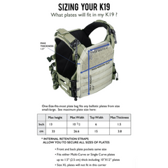 K19 Plate Carrier Gen 3 Tactical Protective Load Bearing Vest