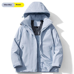 Winter Cotton Padded Fleece Lined Windproof Waterproof Outdoor Jacket