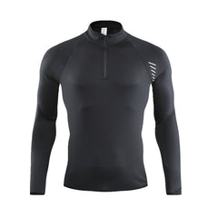 Half Zipper Workout Outdoor Running Quick Dry Athletic Shirt