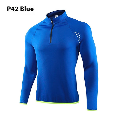 Half Zipper Workout Outdoor Running Quick Dry Athletic Shirt