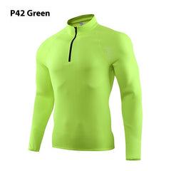 Half Zipper Workout Outdoor Running Quick Dry Athletic Shirt