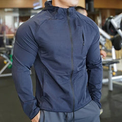 Men's Nylon Zip Hoodie – Outdoor Training Jacket