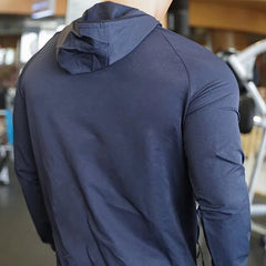 Men's Nylon Zip Hoodie – Outdoor Training Jacket