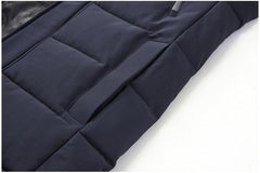 Men’s Long Winter Hooded Coat Thick Warm Windproof Jacket