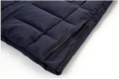 Men’s Long Winter Hooded Coat Thick Warm Windproof Jacket