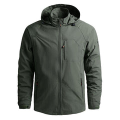 Men Outdoor Hiking Jackets Waterproof Hooded Windbreaker Coat Vintage New Fashion Design Hooded Lightweight Jacket For Men Autumn New Casual Jacket Tactical Men Jackets 5XL