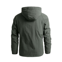 Men Outdoor Hiking Jackets Waterproof Hooded Windbreaker Coat Vintage New Fashion Design Hooded Lightweight Jacket For Men Autumn New Casual Jacket Tactical Men Jackets 5XL
