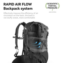 30-35L Lightweight Waterproof Hiking Backpack Large Capacity Outdoor Daypack
