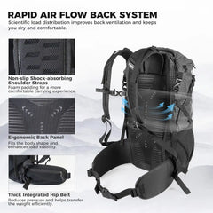 30-35L Lightweight Waterproof Hiking Backpack Large Capacity Outdoor Daypack