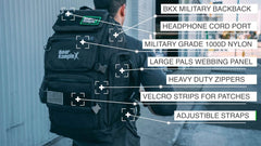 BKX Military Backpack Durable Tactical Outdoor Travel Gear Pack