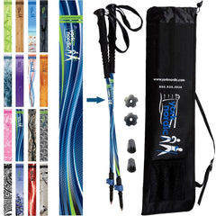 Official Casual Trek Hiking Walking Poles Pair with Travel Bag