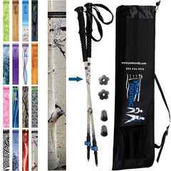 Official Casual Trek Hiking Walking Poles Pair with Travel Bag