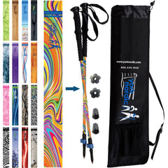 Official Casual Trek Hiking Walking Poles Pair with Travel Bag