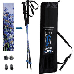 Official Casual Trek Hiking Walking Poles Pair with Travel Bag