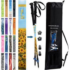 Official Casual Trek Hiking Walking Poles Pair with Travel Bag