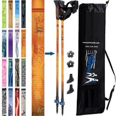 Official Casual Trek Hiking Walking Poles Pair with Travel Bag