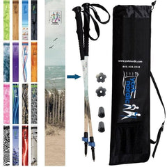 Official Casual Trek Hiking Walking Poles Pair with Travel Bag