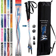 Official Casual Trek Hiking Walking Poles Pair with Travel Bag