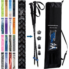 Official Casual Trek Hiking Walking Poles Pair with Travel Bag