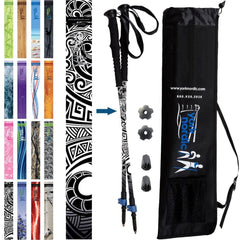 Official Casual Trek Hiking Walking Poles Pair with Travel Bag