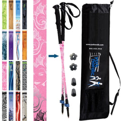 Official Casual Trek Hiking Walking Poles Pair with Travel Bag