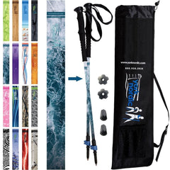 Official Casual Trek Hiking Walking Poles Pair with Travel Bag