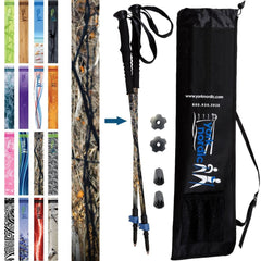 Official Casual Trek Hiking Walking Poles Pair with Travel Bag