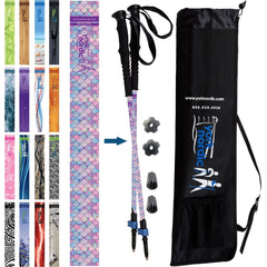 Official Casual Trek Hiking Walking Poles Pair with Travel Bag