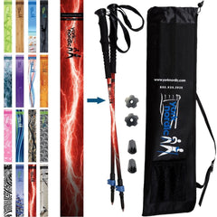 Official Casual Trek Hiking Walking Poles Pair with Travel Bag
