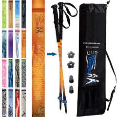 Official Casual Trek Hiking Walking Poles Pair with Travel Bag