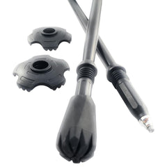 Travel Folding Walking Hiking Poles with Rubber Feet Baskets Bag